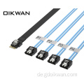 Slim SAS SFF-8654 4i bis 4SATA-Kabel Slimsas zum SATA-Serverkabel